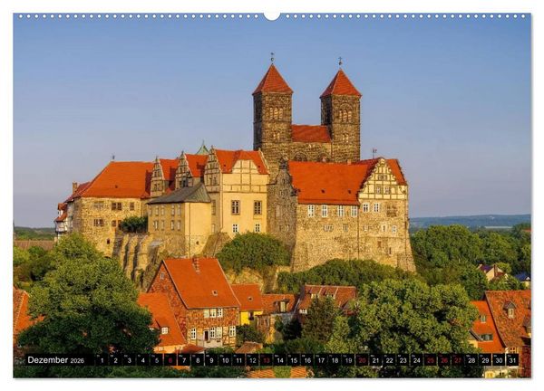 Produktbild: Quedlinburg - Welterbestadt im Harz (hochwertiger Premium Wandkalender 2026 DIN A2 quer), Kunstdruck in Hochglanz