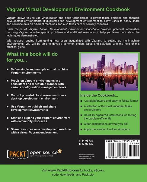 Produktbild: Vagrant Virtual Development Environment Cookbook
