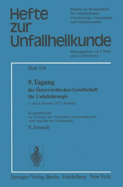 Produktbild: 9. Tagung der &Ouml;sterreichischen Gesellschaft f&uuml;r Unfallchirurgie