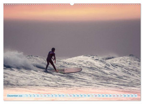 Produktbild: Surfen - so cool (hochwertiger Premium Wandkalender 2026 DIN A2 quer), Kunstdruck in Hochglanz