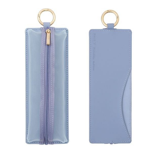 EMILY Mesh Federmäppchen (Blue Grey) Flat Pen Case | by KING JIM, Sonstige von , Bookchair Vertrieb, 4260192242985