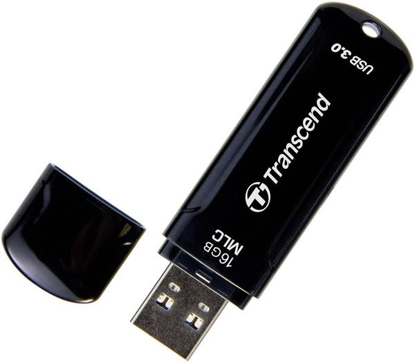 Transcend JetFlash 750K USB-Stick 16 GB Schwarz TS16GJF750K USB 3.2 Gen 1 (USB 3.0)