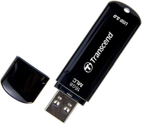 Transcend JetFlash™ 750K USB-Stick 16GB Schwarz TS16GJF750K USB 3.2 Gen 1 (USB 3.0)