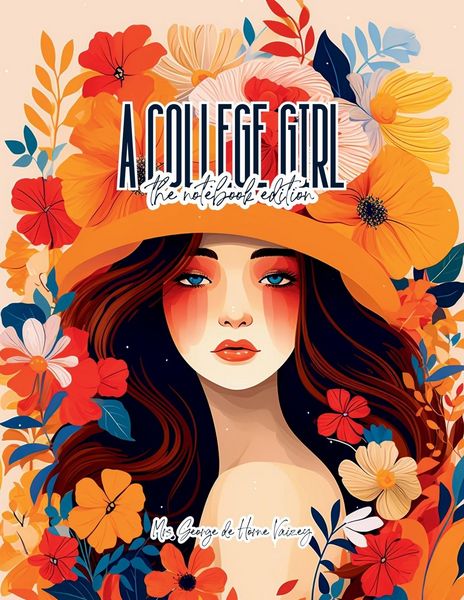 Produktbild: A College Girl - Lined Journal - 8.5" x 11" - 208 Pages - College Ruled Notebook for Work and School