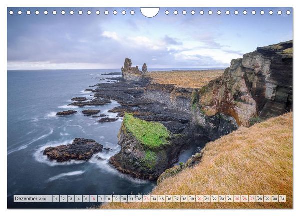 Produktbild: Island - Augenblicke 2026 (Wandkalender 2026 DIN A4 quer), CALVENDO Monatskalender