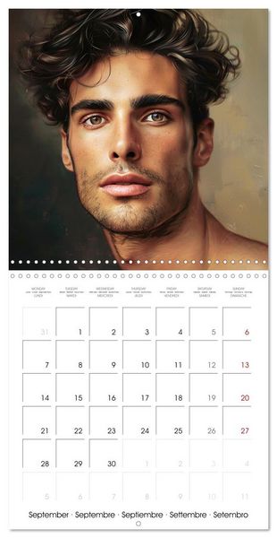 Produktbild: Men with irresistible charm (Wall Calendar 2026 12 &times; 12 Inch) CALVENDO 12 Month Wall Calendar