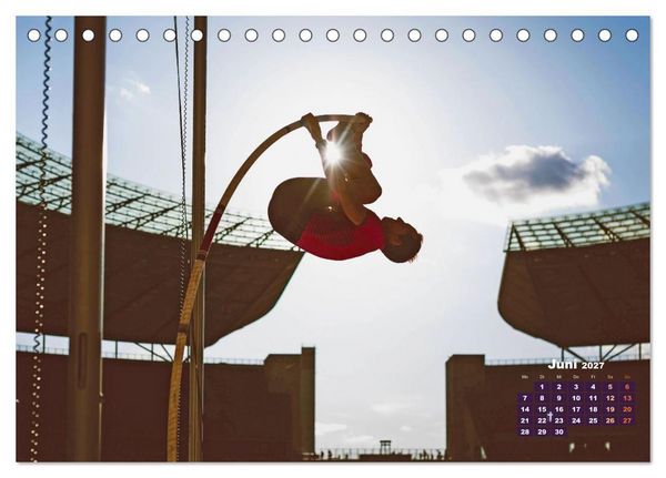 Produktbild: Faszination Leichtathletik: Schneller, h&ouml;her, weiter (Tischkalender 2027 DIN A5 quer), CALVENDO Monatskalender