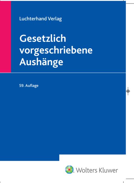 Produktbild: Gesetzlich vorgeschriebene Aush&auml;nge 2026