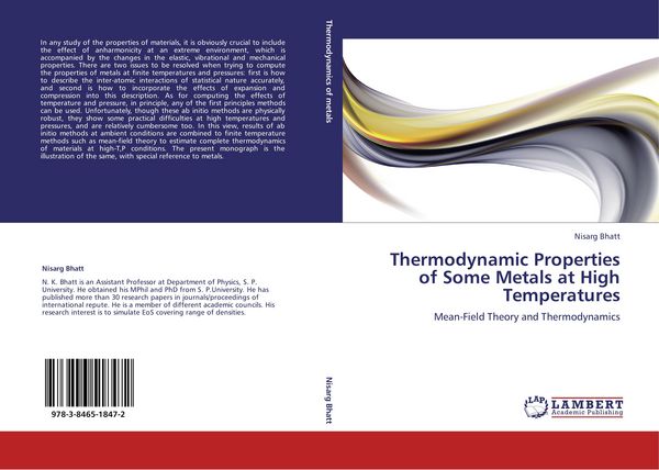 Produktbild: Thermodynamic Properties of Some Metals at High Temperatures