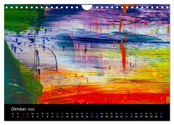 Produktbild: Abstraktes - Harmonie des Zufalls in Formen und Farben (Wandkalender 2026 DIN A4 quer), CALVENDO Monatskalender