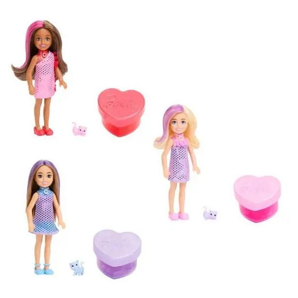 Barbie Chelsea Party Unboxed Glam Party 3fach sortiert