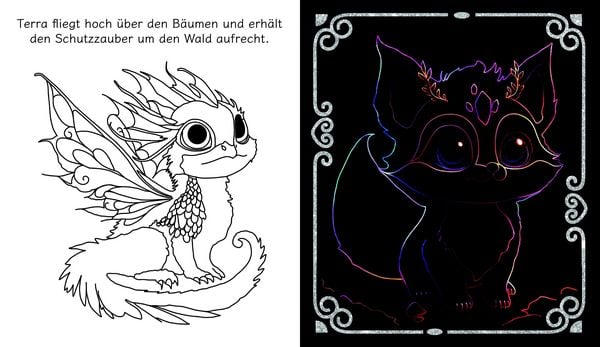 Produktbild: Fantasy Scratch Art - Fantastische Tiere