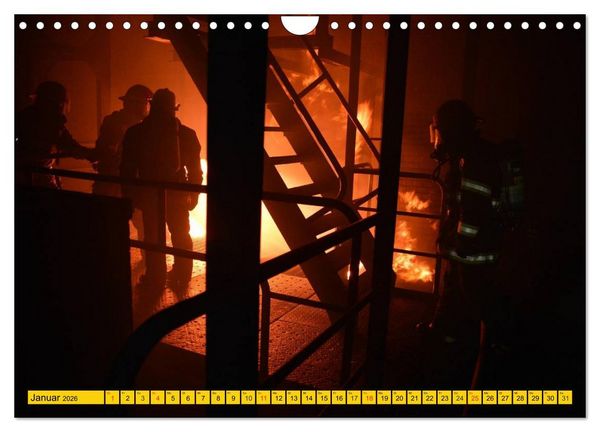 Produktbild: Die Feuerwehr. U.S. Firefighter im Einsatz (Wandkalender 2026 DIN A4 quer), CALVENDO Monatskalender