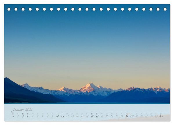 Produktbild: Neuseeland von Nord bis S&uuml;d (Tischkalender 2026 DIN A5 quer), CALVENDO Monatskalender