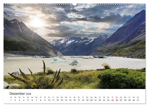 Produktbild: Neuseeland Trauminsel im S&uuml;dpazifik (hochwertiger Premium Wandkalender 2026 DIN A2 quer), Kunstdruck in Hochglanz
