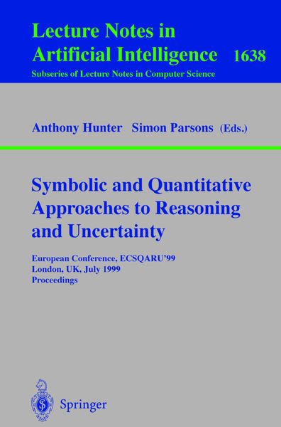 Produktbild: Symbolic and Quantitative Approaches to Reasoning and Uncertainty