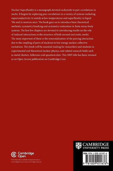 Produktbild: Nuclear Superfluidity