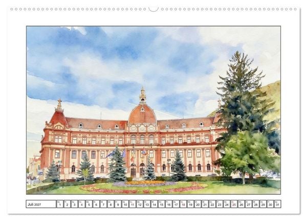 Produktbild: Rum&auml;nien - Vielfalt und Authentizit&auml;t (hochwertiger Premium Wandkalender 2027 DIN A2 quer), Kunstdruck in Hochglanz