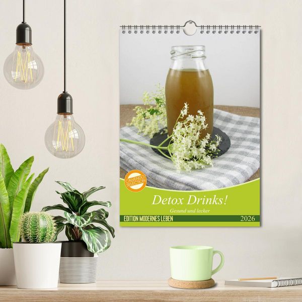 Produktbild: Detox Drinks! Gesund und lecker (Wandkalender 2026 DIN A4 hoch), CALVENDO Monatskalender