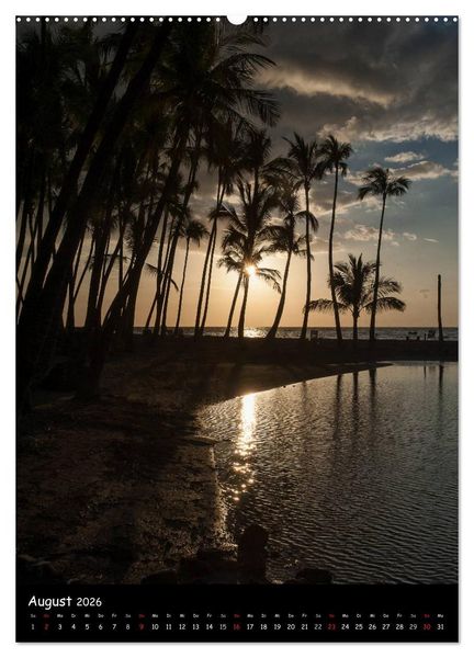 Produktbild: Hawaiian Sunsets (hochwertiger Premium Wandkalender 2026 DIN A2 hoch), Kunstdruck in Hochglanz