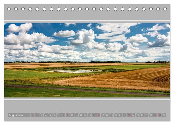 Produktbild: Ostfriesland - Deichspaziergang (Tischkalender 2026 DIN A5 quer), CALVENDO Monatskalender