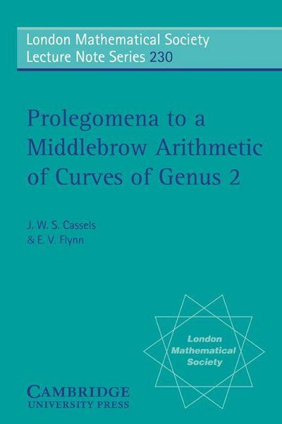 Produktbild: Prolegomena to a Middlebrow Arithmetic of Curves of Genus 2