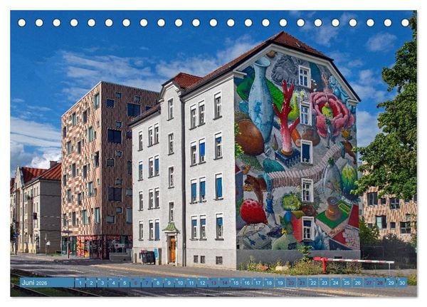 Produktbild: Streetart in M&uuml;nchen (Tischkalender 2026 DIN A5 quer), CALVENDO Monatskalender