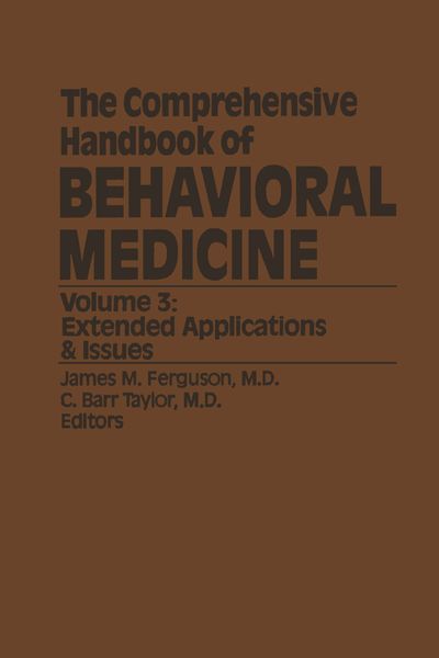 Produktbild: The Comprehensive Handbook of Behavioral Medicine