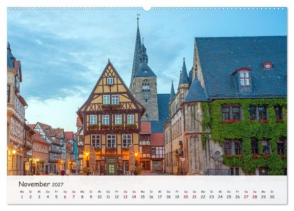 Produktbild: Quedlinburg - Die historische Altstadt (Wandkalender 2027 DIN A2 quer), CALVENDO Monatskalender