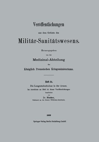 Produktbild: Die Lungentuberkulose in der Armee