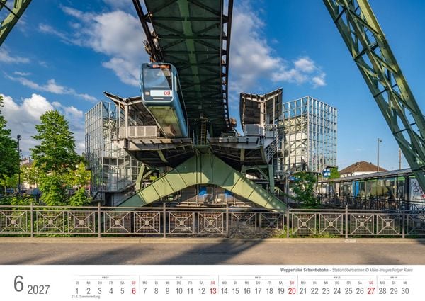 Produktbild: Wuppertaler Schwebebahn 2027 Bildkalender A3 Spiralbindung
