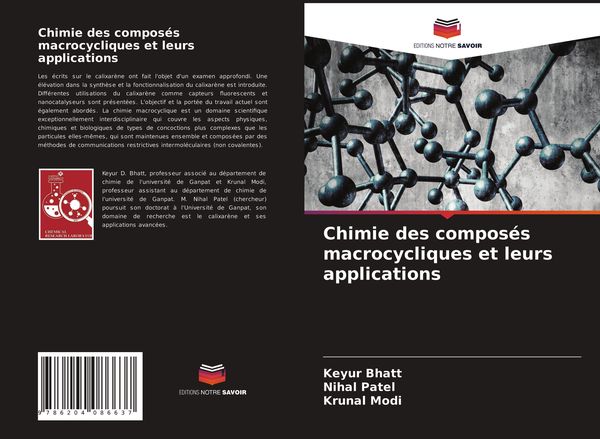 Produktbild: Chimie des compos&eacute;s macrocycliques et leurs applications