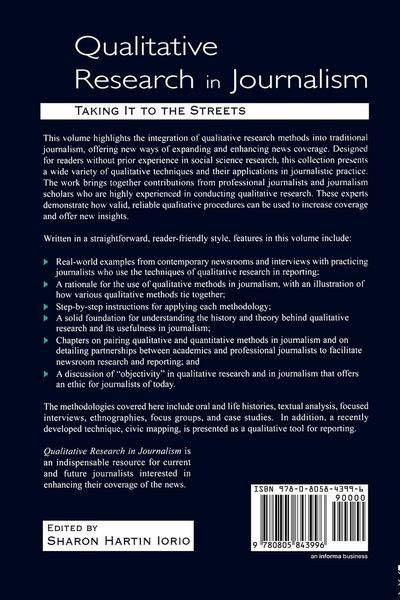 Produktbild: Qualitative Research in Journalism