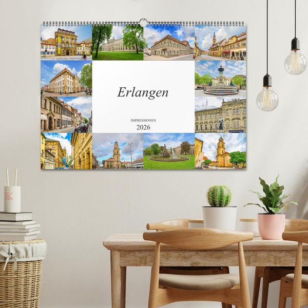 Produktbild: Erlangen Impressionen (Wandkalender 2026 DIN A2 quer), CALVENDO Monatskalender