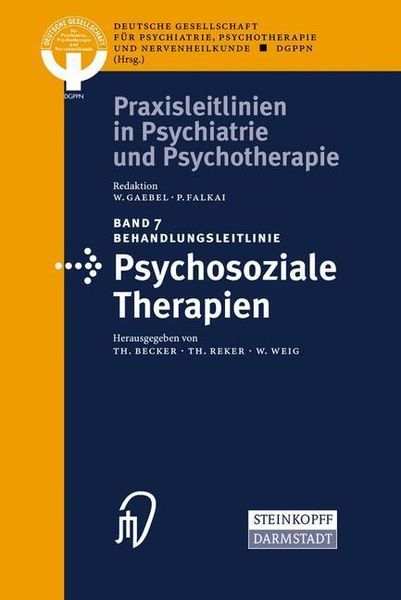 Produktbild: Behandlungsleitlinie Psychosoziale Therapien