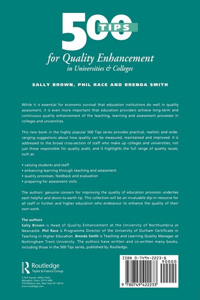 Produktbild: 500 Tips for Quality Enhancement in Universities and Colleges