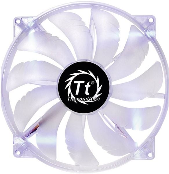 Thermaltake Pure 20 LED Blue PC-Gehäuse-Lüfter Klar (B x H x T) 200 x 200 x 30mm