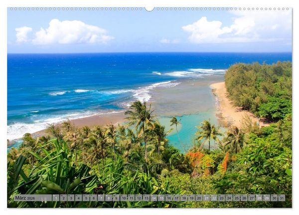 Produktbild: Kauai - Einmal Paradies und zur&uuml;ck (Wandkalender 2026 DIN A2 quer), CALVENDO Monatskalender