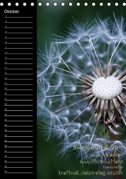 Produktbild: Naturbilder mit Sternzeichen / Geburtstagskalender (Tischkalender immerw&auml;hrend DIN A5 hoch)