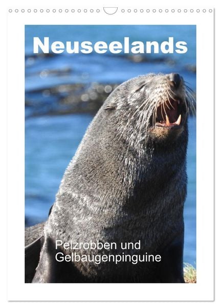 Neuseelands Pelzrobben und Gelbaugenpinguine (Wandkalender 2026 DIN A3 hoch), CALVENDO Monatskalender