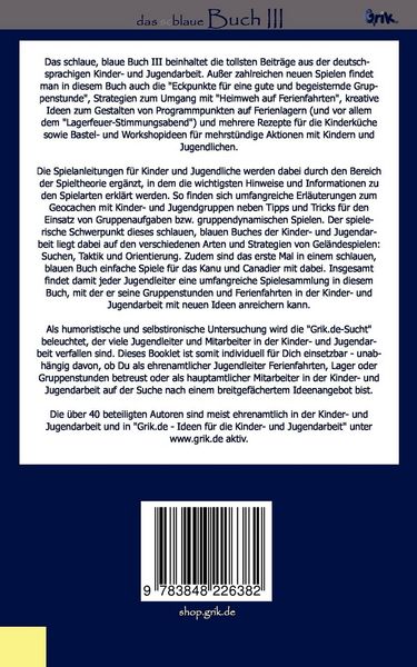 Produktbild: das schlaue, blaue Buch der Kinder- und Jugendarbeit 3