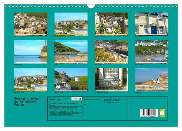 Produktbild: Port Isaac, Heimat der Fishermen`s Friends (Wandkalender 2026 DIN A3 quer), CALVENDO Monatskalender