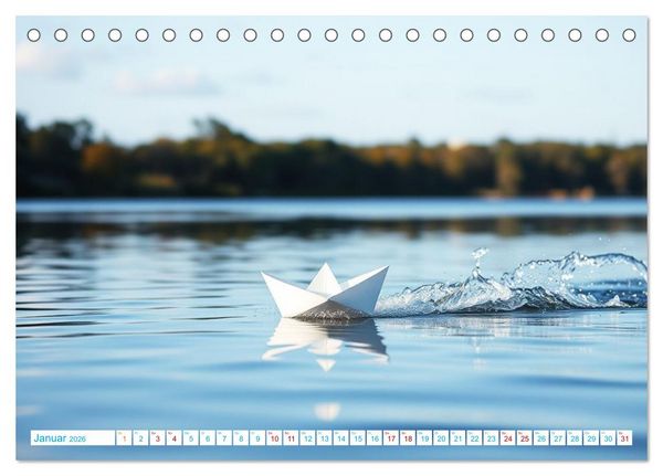 Produktbild: Die Poesie und Kraft des Windes - Windkraft in Bewegung (Tischkalender 2026 DIN A5 quer), CALVENDO Monatskalender