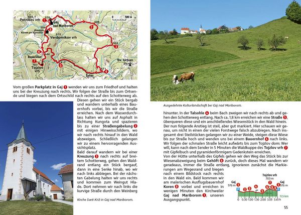 Produktbild: ROTHER Wanderf&uuml;hrer Slowenisches Weinland. 50 Touren im Nordosten Sloweniens in den Bergen und H&uuml;geln rund um Maribor