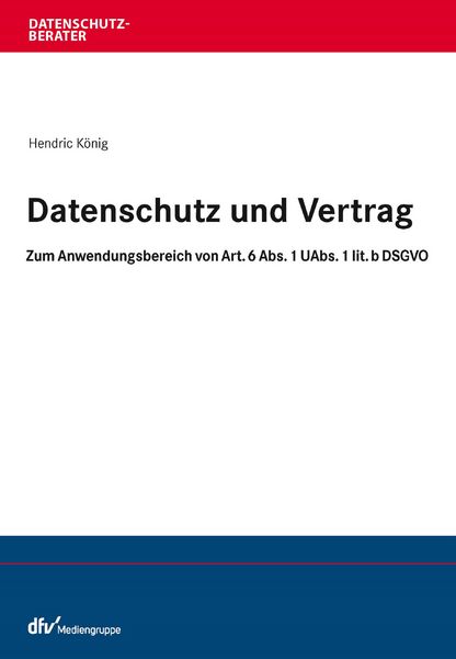Produktbild: Datenschutz und Vertrag