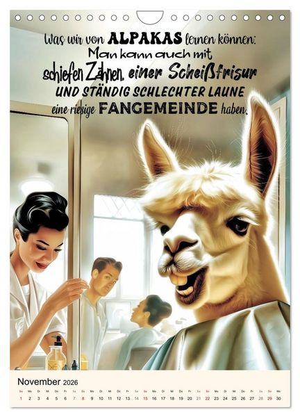 Produktbild: Friseurspr&uuml;che, Spa&szlig; rund um Frisuren, Kamm und Schere (Wandkalender 2026 DIN A4 hoch), CALVENDO Monatskalender