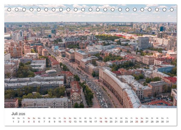 Produktbild: Ukraine - Ein wundervolles Land. (Tischkalender 2026 DIN A5 quer), CALVENDO Monatskalender