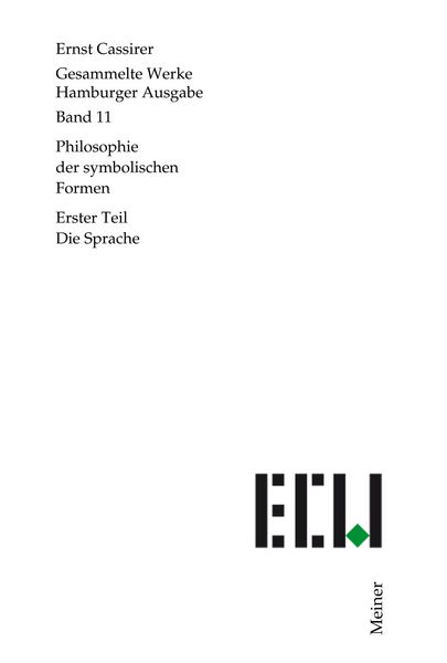Produktbild: Philosophie der symbolischen Formen. Erster Teil