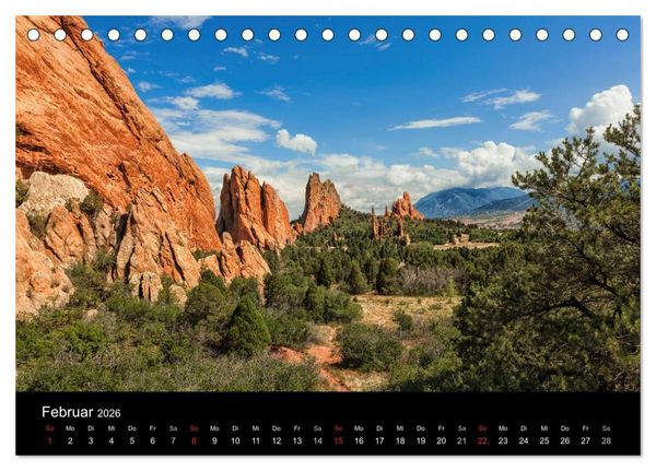 Produktbild: USA Landschaftskalender (Tischkalender 2026 DIN A5 quer), CALVENDO Monatskalender