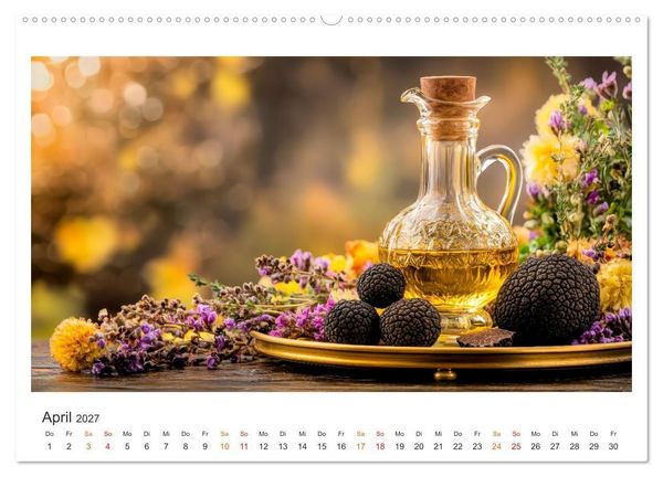Produktbild: K&uuml;chenkalender - &Ouml;L-Welten (hochwertiger Premium Wandkalender 2027 DIN A2 quer), Kunstdruck in Hochglanz